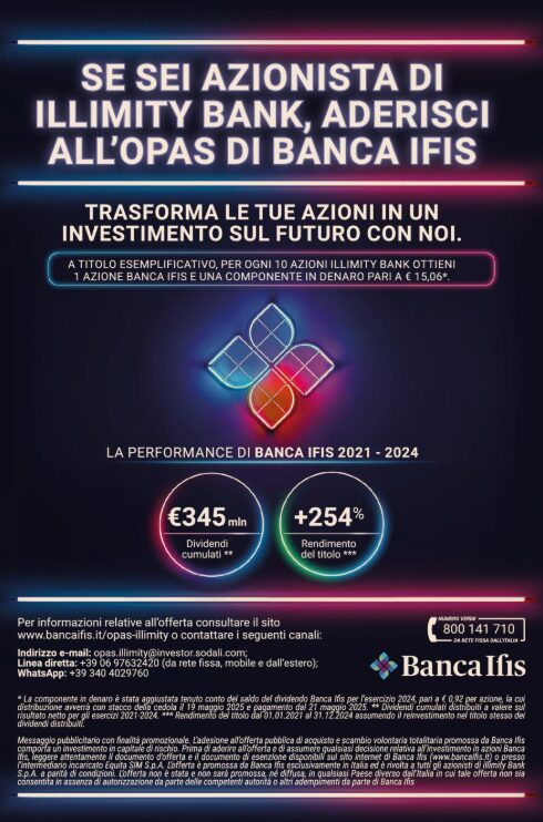 Illimity dice sì all’Opas di Banca Ifis