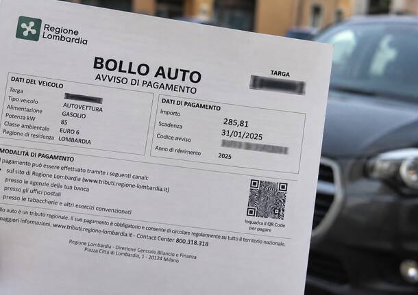 TASSA BOLLO AUTO ADDIO